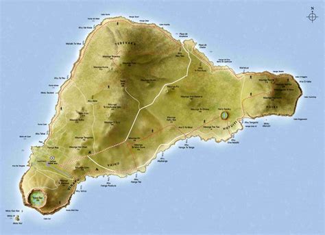 easter island map google